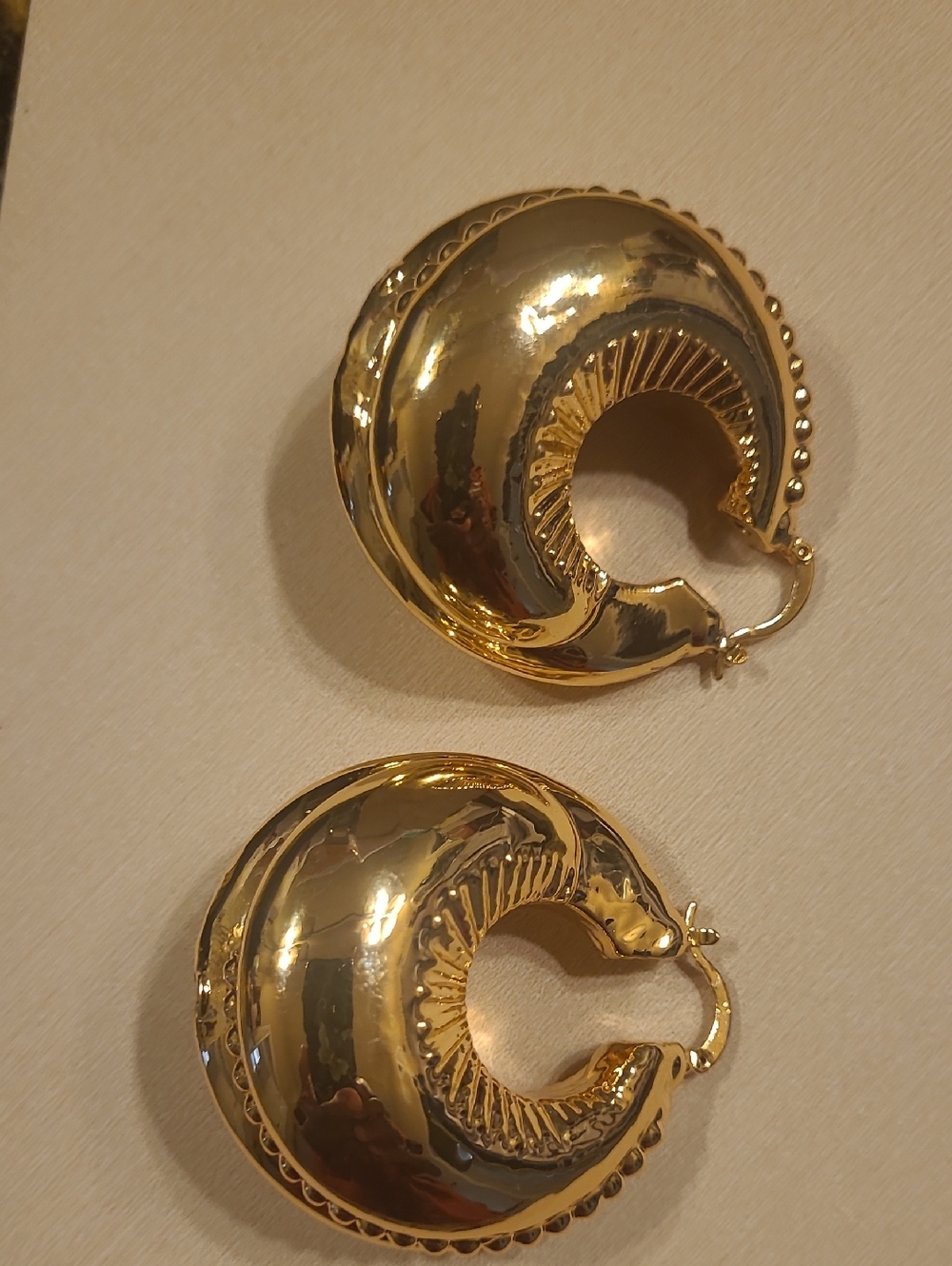 Gold Hoops Women Jewelry Earrings - Classic Crescent Hoops
